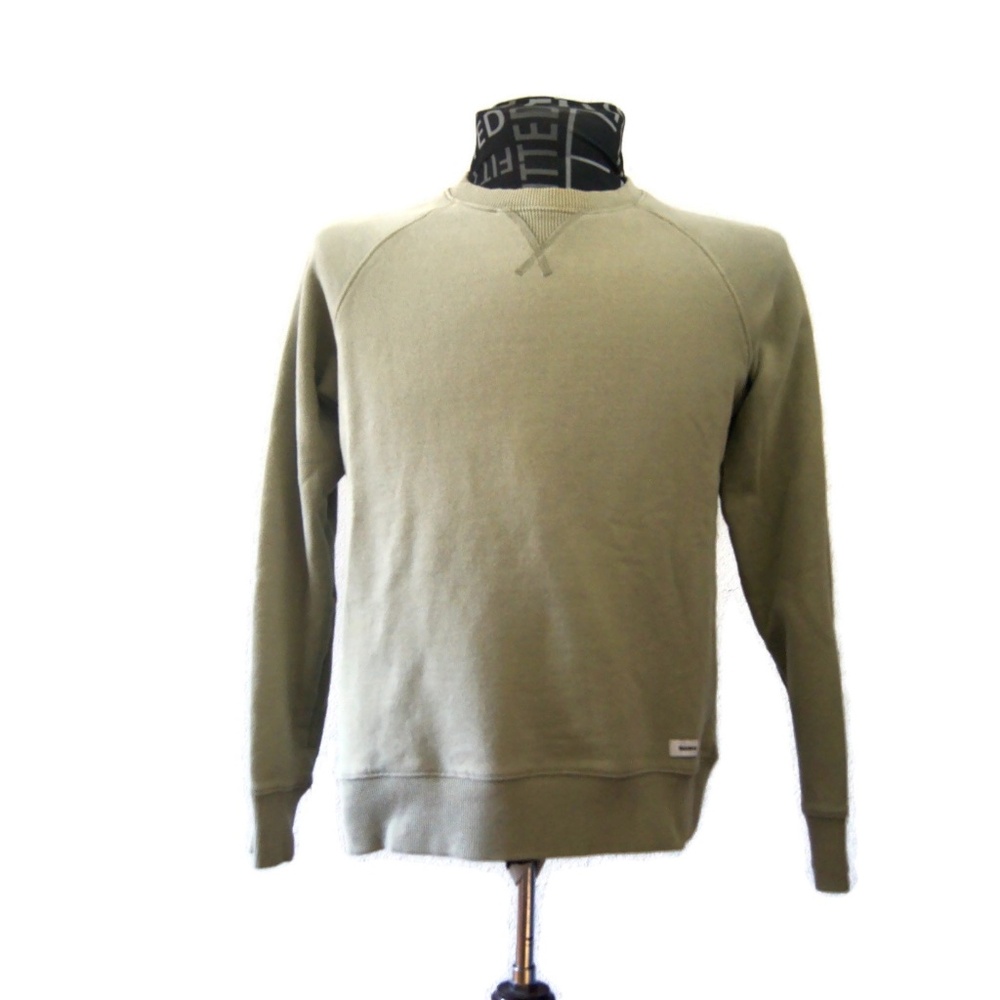 Finisterre Men's Crew Neck Organic Cotton Sweatshirt Jumper Top Small Green